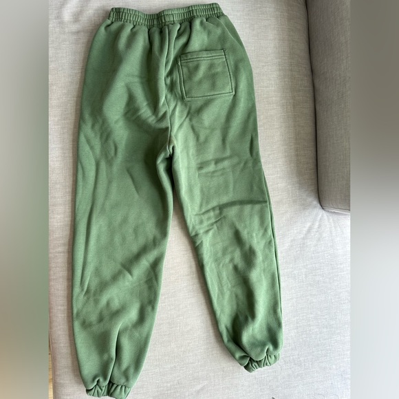 House of CB Cloud GREEN BRUSHBACK JOGGING TROUSERS - Picture 11 of 11
